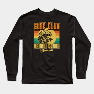 Waikiki Surf Hawaii Long Sleeve T-Shirt